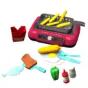 Plancha grill set with light and sound