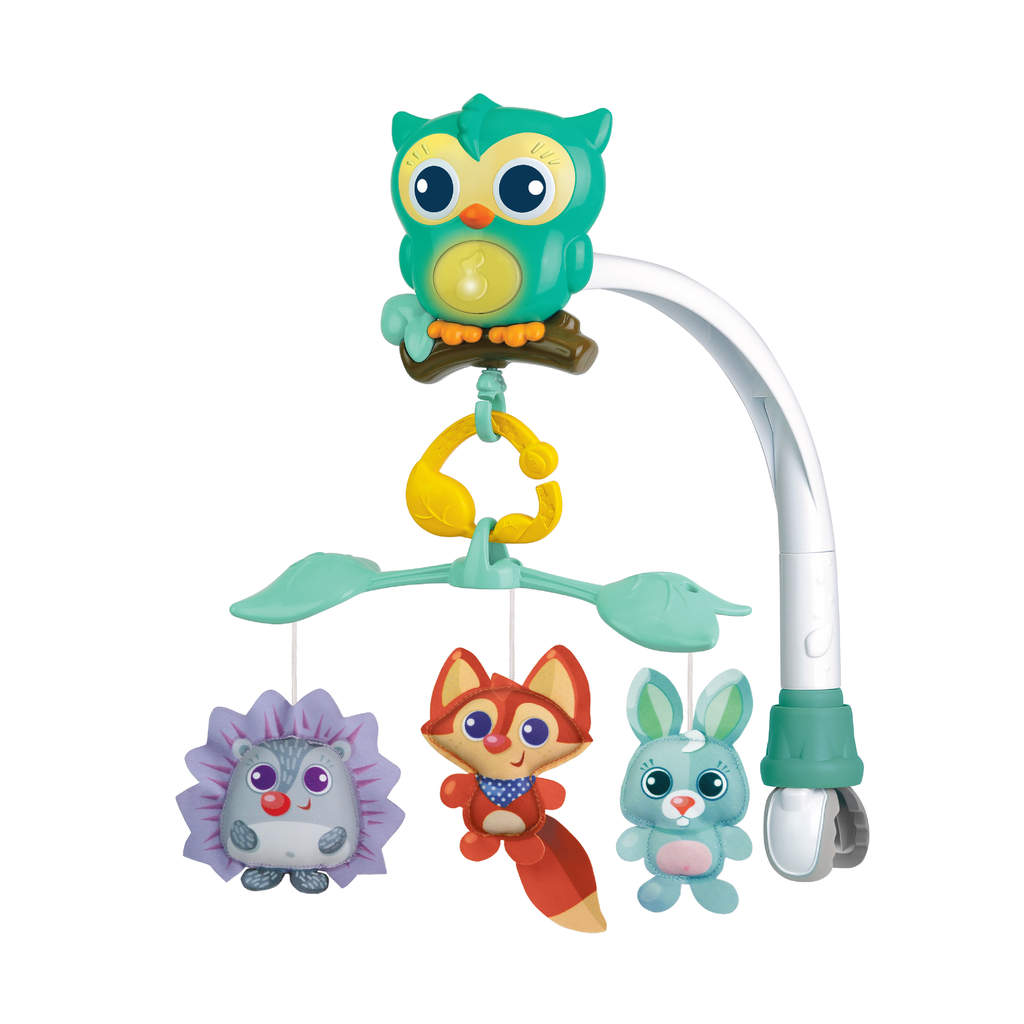 WINFUN Mobile apaisant 3-en-1 Woodland Friends