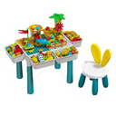 SMALL BUILDING BLOCK TABLERABBIT CHAIR & 85 BLOCKS