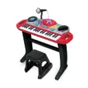WINFUN Set Clavier Rock Star (ROUGE) avec 37 touches, lumières clignotantes et pad DJ scratch