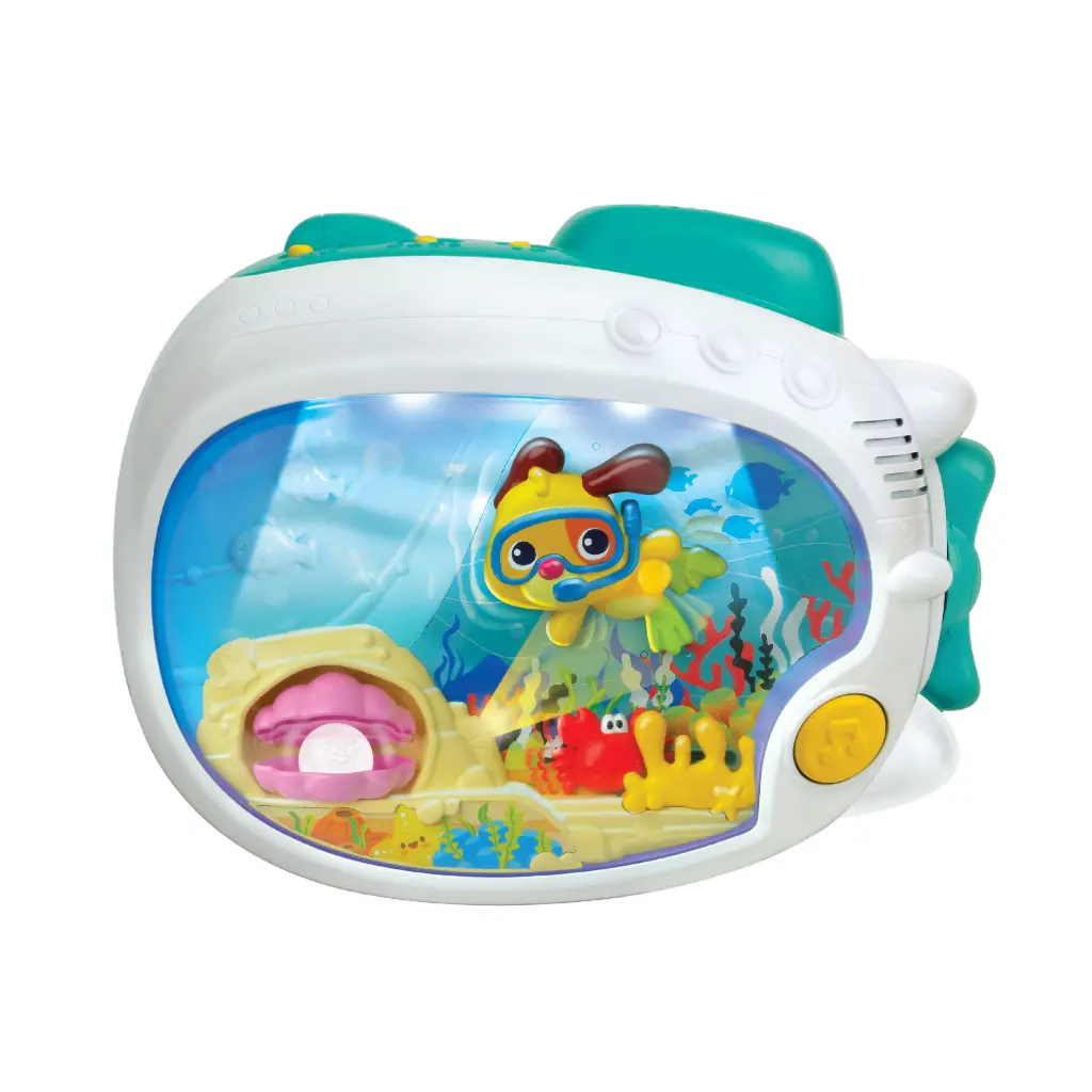 WINFUN 3-in-1 Soothing Seas Nachtlampe mit Spieluhr, Projektor und Nachtlicht