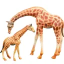 WILD ANIMALS Familie Giraffe met baby 2 stks
