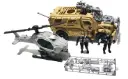 Spezialeinheiten-Set mit Lastwagen und Hubschrauber