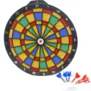 Dart game set, 6 darts + spare tips and target