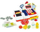 Cash register with microphone and accessories