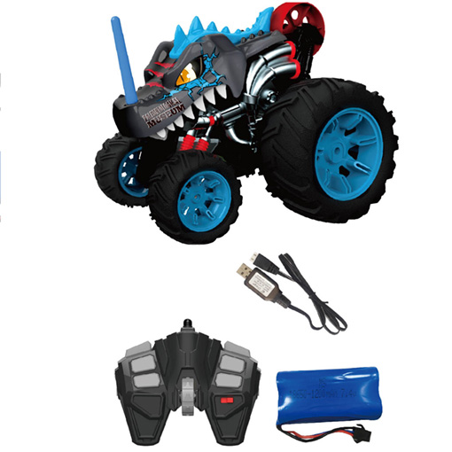 CRAZON R/C REMOTE CONTROL SHARK CAR, 5 WHEELS 2.4GHZ