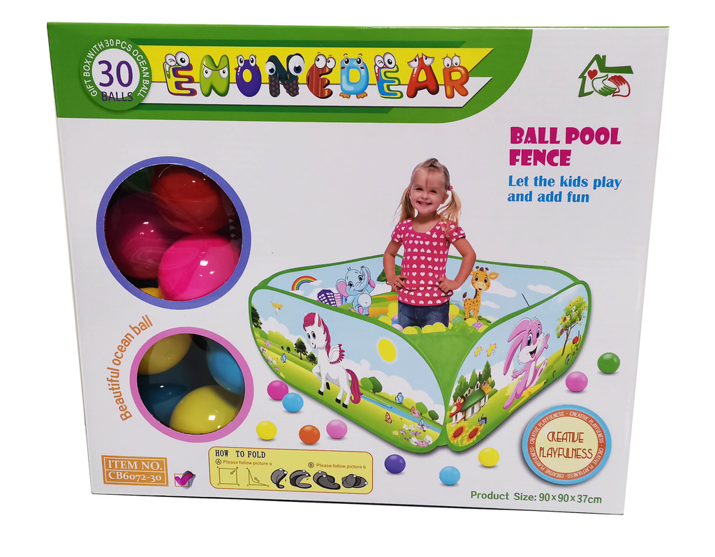 Bällebad Pop-up mit 30 Bällen 5,5 cm