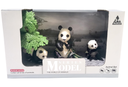 Wilde dieren panda familie met baby 3 stuks