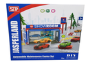 DIY Workshop Car Service Showroom Metal Car Toys for Kids