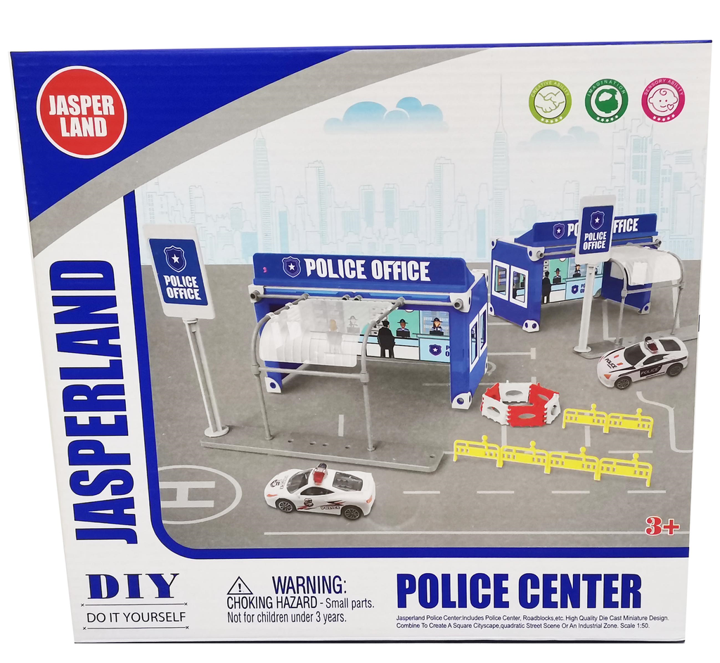 Police station to build with 1 metal vehicle