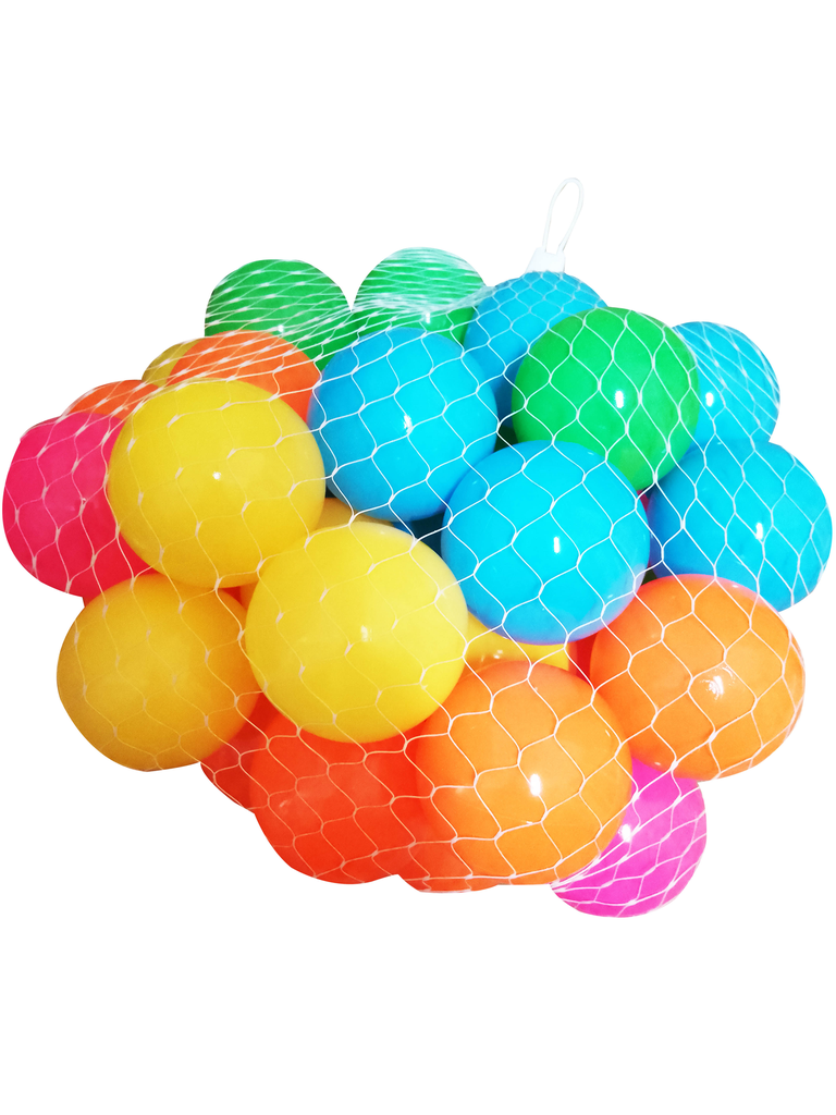 Balls 7cm, 50 pieces per bag, 5 colours