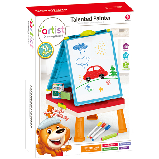 Tableau à dessin double face + accessoires