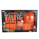 Tool belt craftsman with helmet