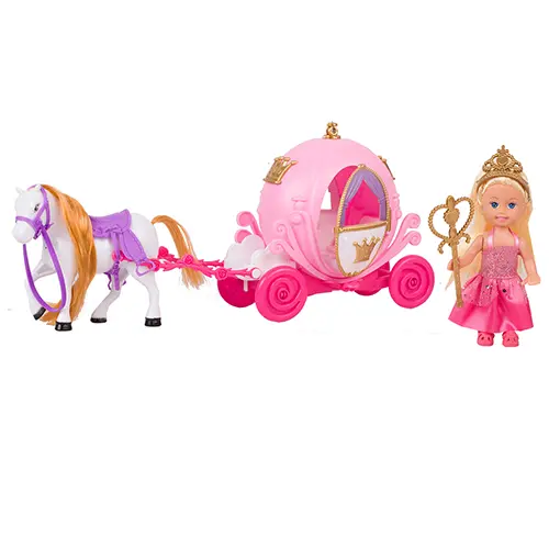 Princess Carriage playset with Doll (11,5cm)