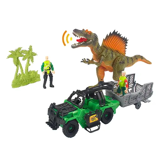 [XTY131] Dinosaur + jeep set