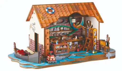 [68083/BK39] BOOK NOOK Cabane à la mer
