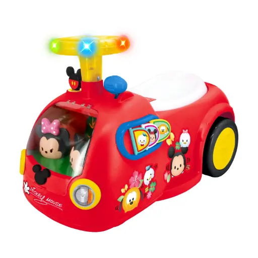 [065979] KIDDIELAND Mickey Ride 'N Go Ride-On with Sound and Lights, including Zoom Storage Box
