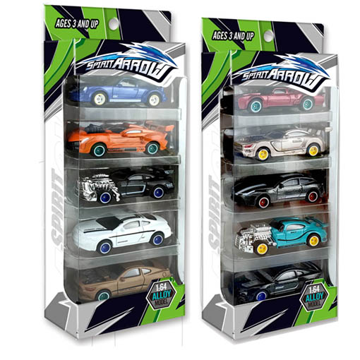 [851] Die-cast car, 5pcs