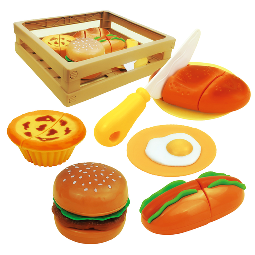[1277B] Toy set with fast food products