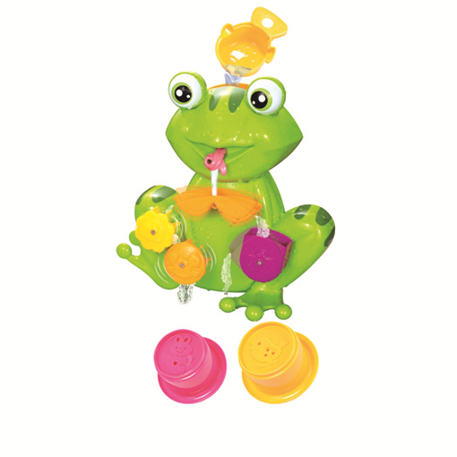 [8832] Ensemble de jouets de bain avec 1 grenouille nageuse et 5 accessoires