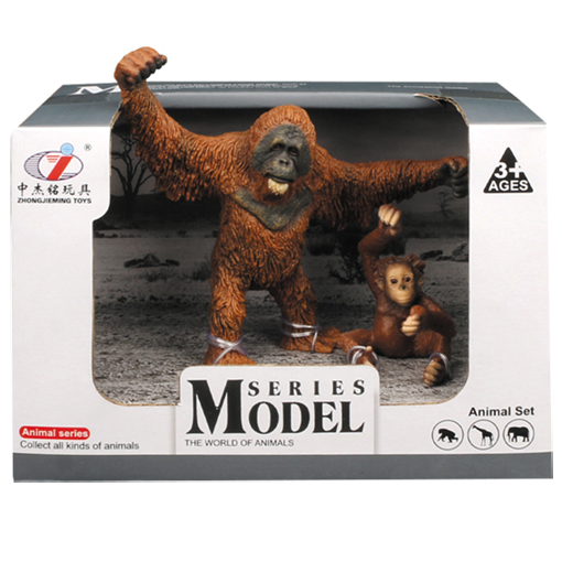 [Q9899-A28] wild animal orangutan + bébé