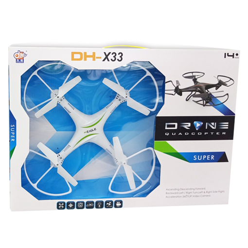 [DH861-X33W] R/C Drône 2,4ghz 4 hélices ( avec caméra WI-FI 300000 pixels)