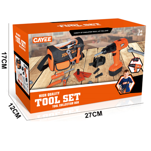 [KY1068-32] Coffre à outils en tissu avec foreuse sur batterie