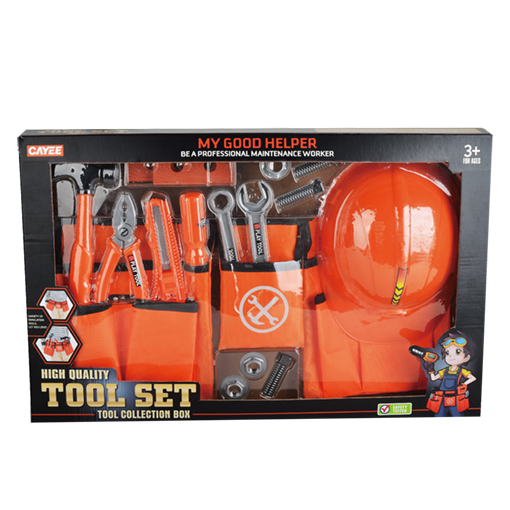 [KY1068-038] Werkzeuggürtelhandwerker mit Helm