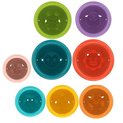 [HE0251] HUANGER JOUET DE BAIN A EMPILER,8PCS