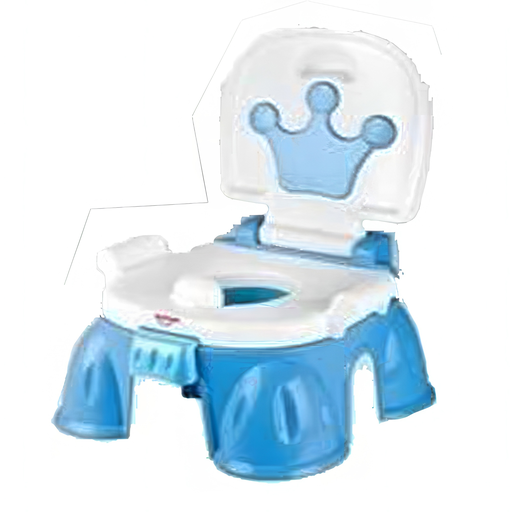 [HE0808] TOILETTE COURONNE AVEC MUSIQUE, BLEU