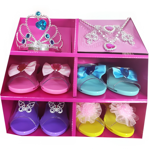 [665 obsolete] obsolete ENSEMBLE CHAUSSURES PRINCESSES 4 PAIRES + ACCESSOIRES