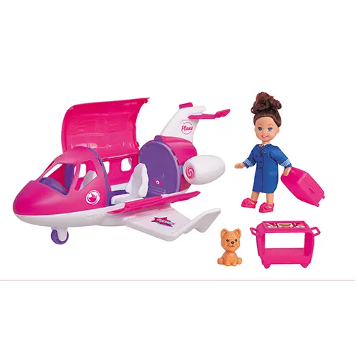 [K899-168] 4.5INCH DOLL WITH PLANE SET